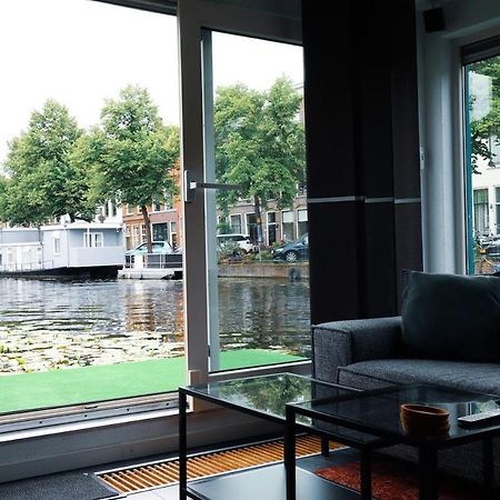 Beautiful Houseboat In The Centre Of Leiden Leyde Extérieur photo